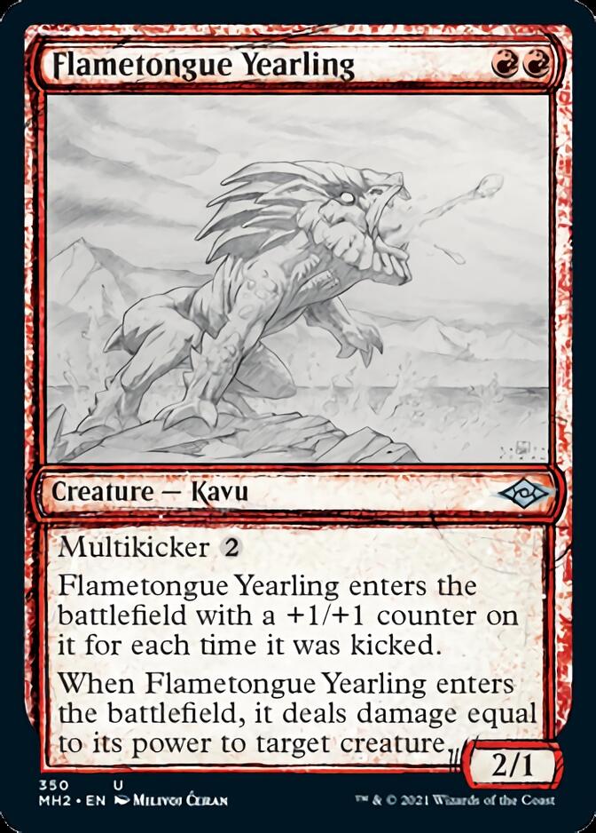 Flametongue Yearling (Sketch) [Modern Horizons 2] | Event Horizon Hobbies CA