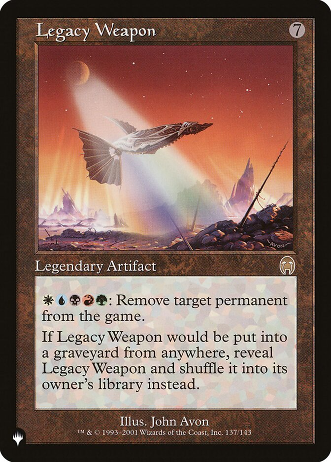 Legacy Weapon [The List] | Event Horizon Hobbies CA