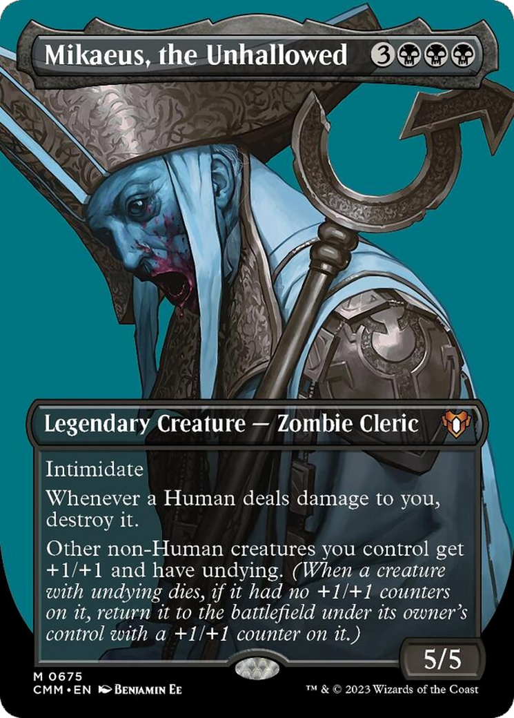 Mikaeus, the Unhallowed (Borderless Profile) [Commander Masters] | Event Horizon Hobbies CA