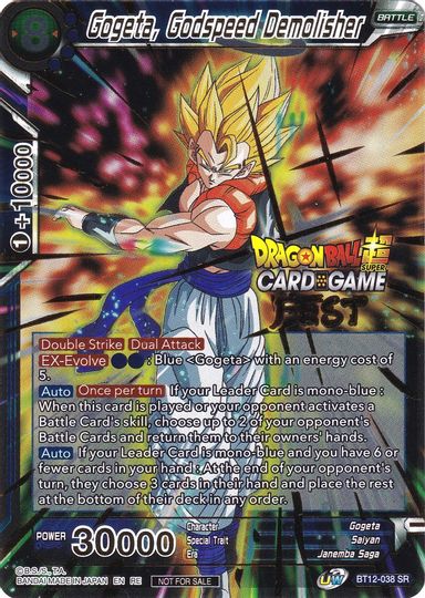 Gogeta, Godspeed Demolisher (Card Game Fest 2022) (BT12-038) [Tournament Promotion Cards] | Event Horizon Hobbies CA