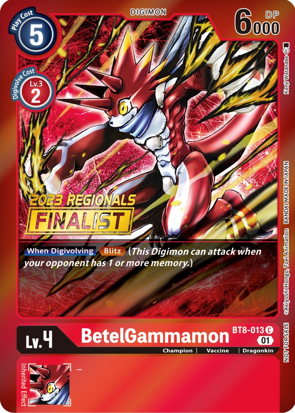 BetelGammamon [BT8-013] (2023 Regionals Finalist) [New Awakening Promos] | Event Horizon Hobbies CA