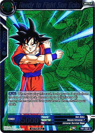 Ready to Fight Son Goku (Event Pack 2 - 2018) (TB1-027) [Promotion Cards] | Event Horizon Hobbies CA