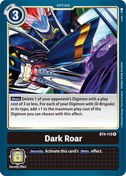 Dark Roar [BT4-110] [Great Legend] | Event Horizon Hobbies CA