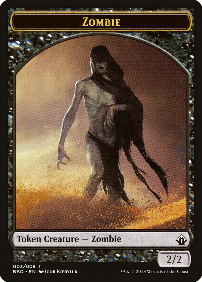 Zombie Token [Battlebond Tokens] | Event Horizon Hobbies CA