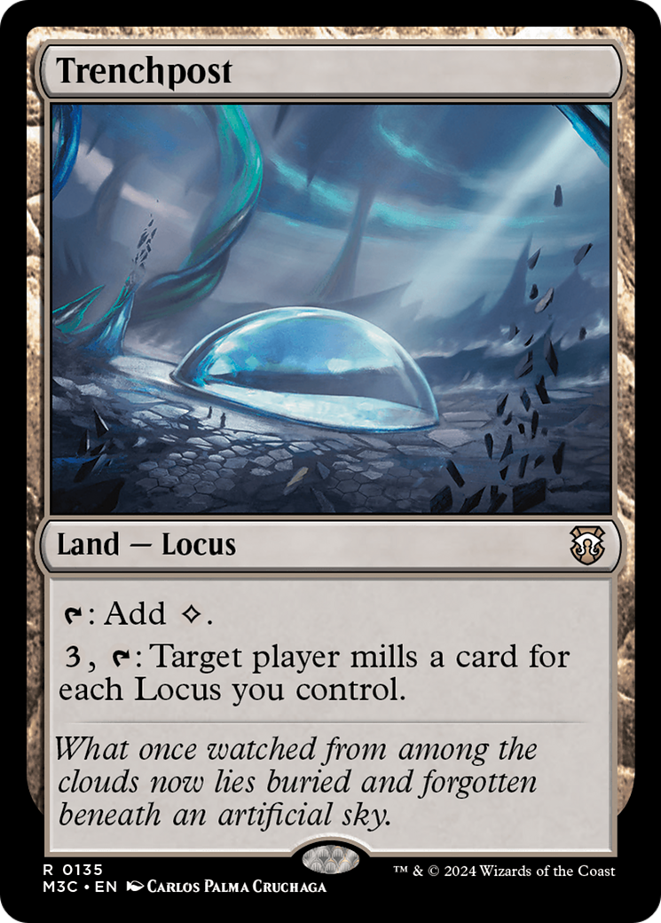 Trenchpost (Extended Art) (Ripple Foil) [Modern Horizons 3 Commander] | Event Horizon Hobbies CA