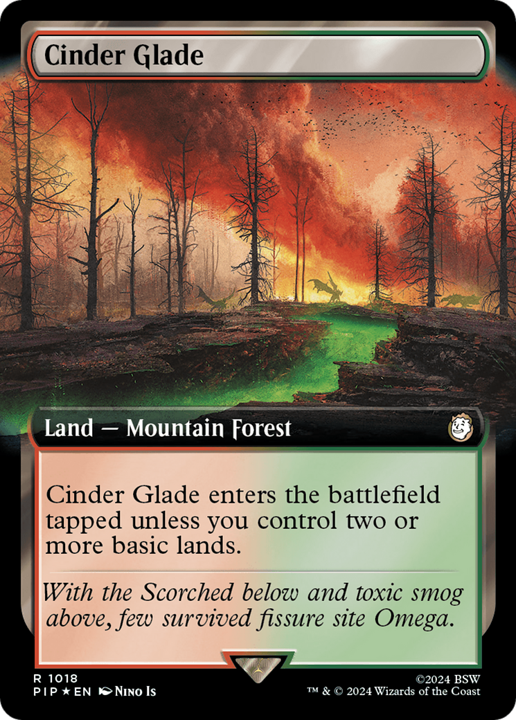 Cinder Glade (Extended Art) (Surge Foil) [Fallout] | Event Horizon Hobbies CA