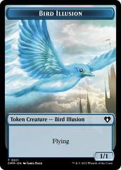 Spirit (0039) // Bird Illusion Double-Sided Token [Commander Masters Tokens] | Event Horizon Hobbies CA