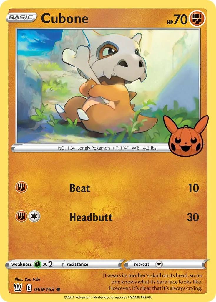 Cubone (069/163) [Trick or Trade] | Event Horizon Hobbies CA