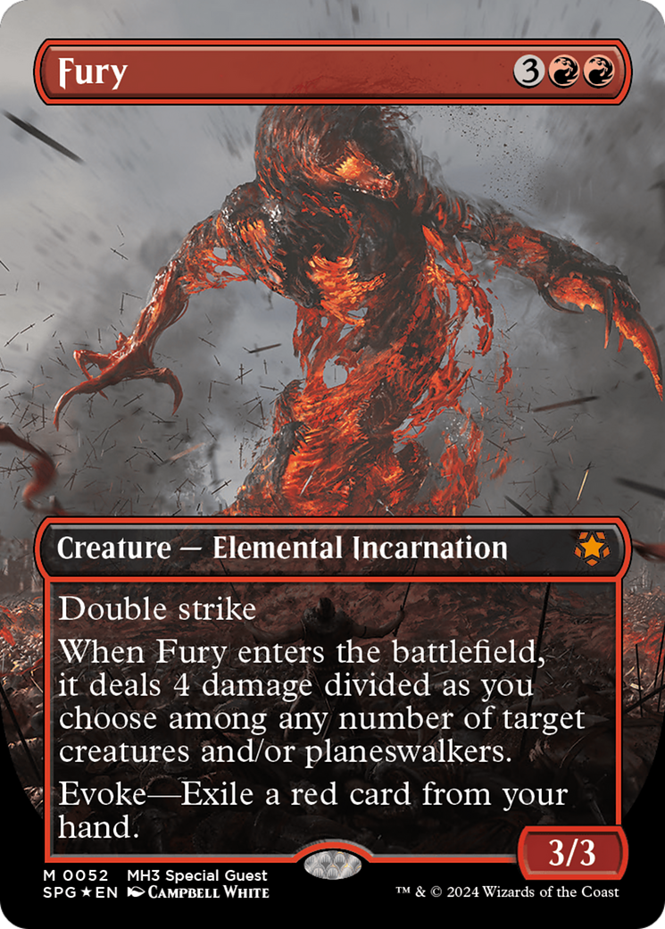 Fury (Borderless) (Textured Foil) [Modern Horizons 3 Special Guests] | Event Horizon Hobbies CA