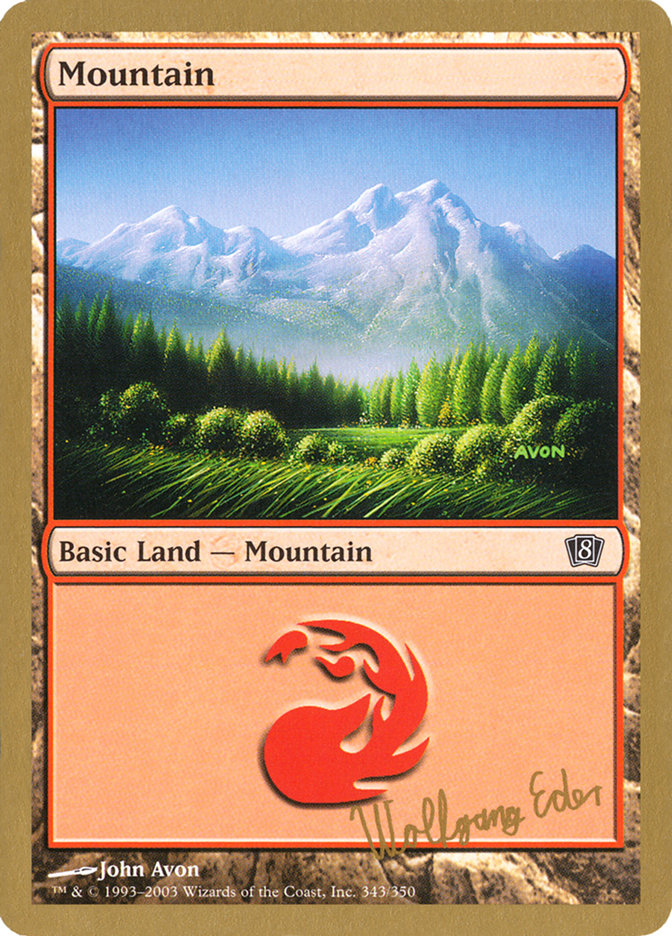 Mountain (we343) (Wolfgang Eder) [World Championship Decks 2003] | Event Horizon Hobbies CA