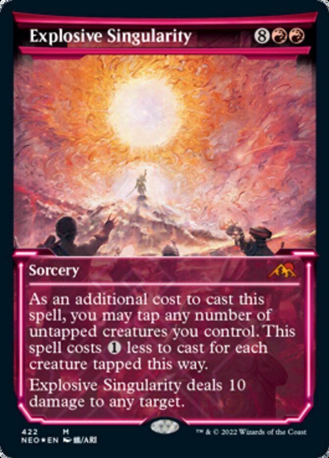 Explosive Singularity (Showcase) (Foil Etched) [Kamigawa: Neon Dynasty] | Event Horizon Hobbies CA