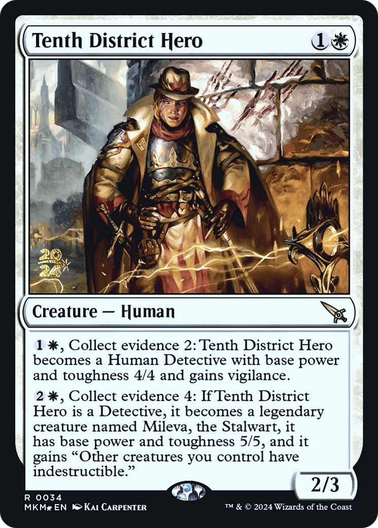 Tenth District Hero [Murders at Karlov Manor Prerelease Promos] | Event Horizon Hobbies CA