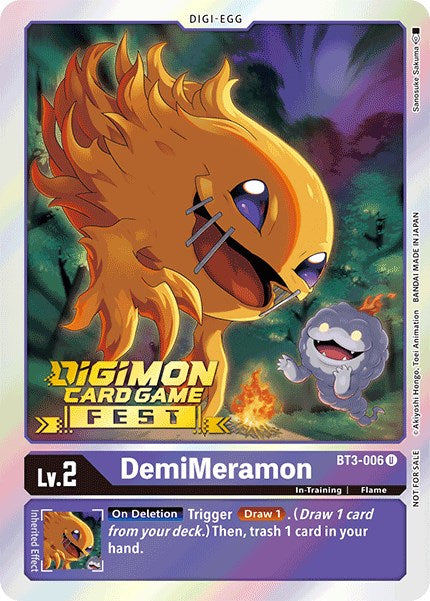 DemiMeramon [BT3-006] (Digimon Card Game Fest 2022) [Release Special Booster Promos] | Event Horizon Hobbies CA