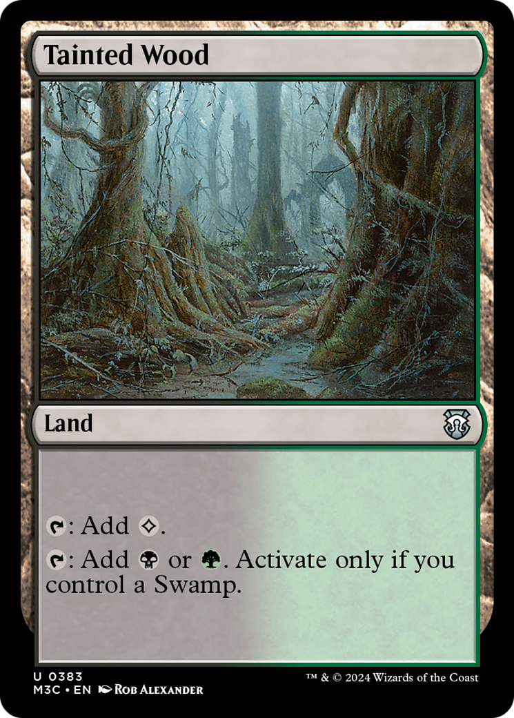 Tainted Wood (Ripple Foil) [Modern Horizons 3 Commander] | Event Horizon Hobbies CA