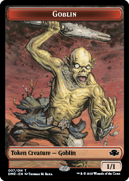 Goblin // Marit Lage Double-Sided Token [Dominaria Remastered Tokens] | Event Horizon Hobbies CA