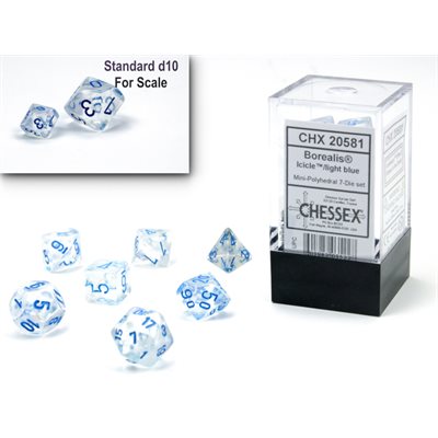 Dice - Chessex - Mini Polyhedral (7pc) - Borealis