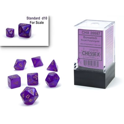 Dice - Chessex - Mini Polyhedral (7pc) - Borealis