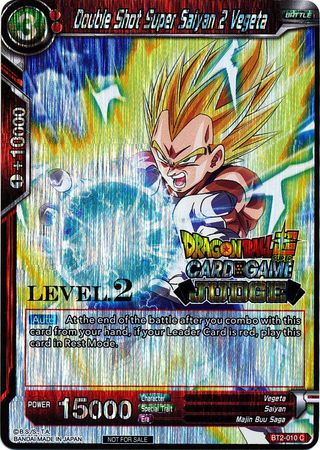 Double Shot Super Saiyan 2 Vegeta (Level 2) (BT2-010) [Judge Promotion Cards] | Event Horizon Hobbies CA