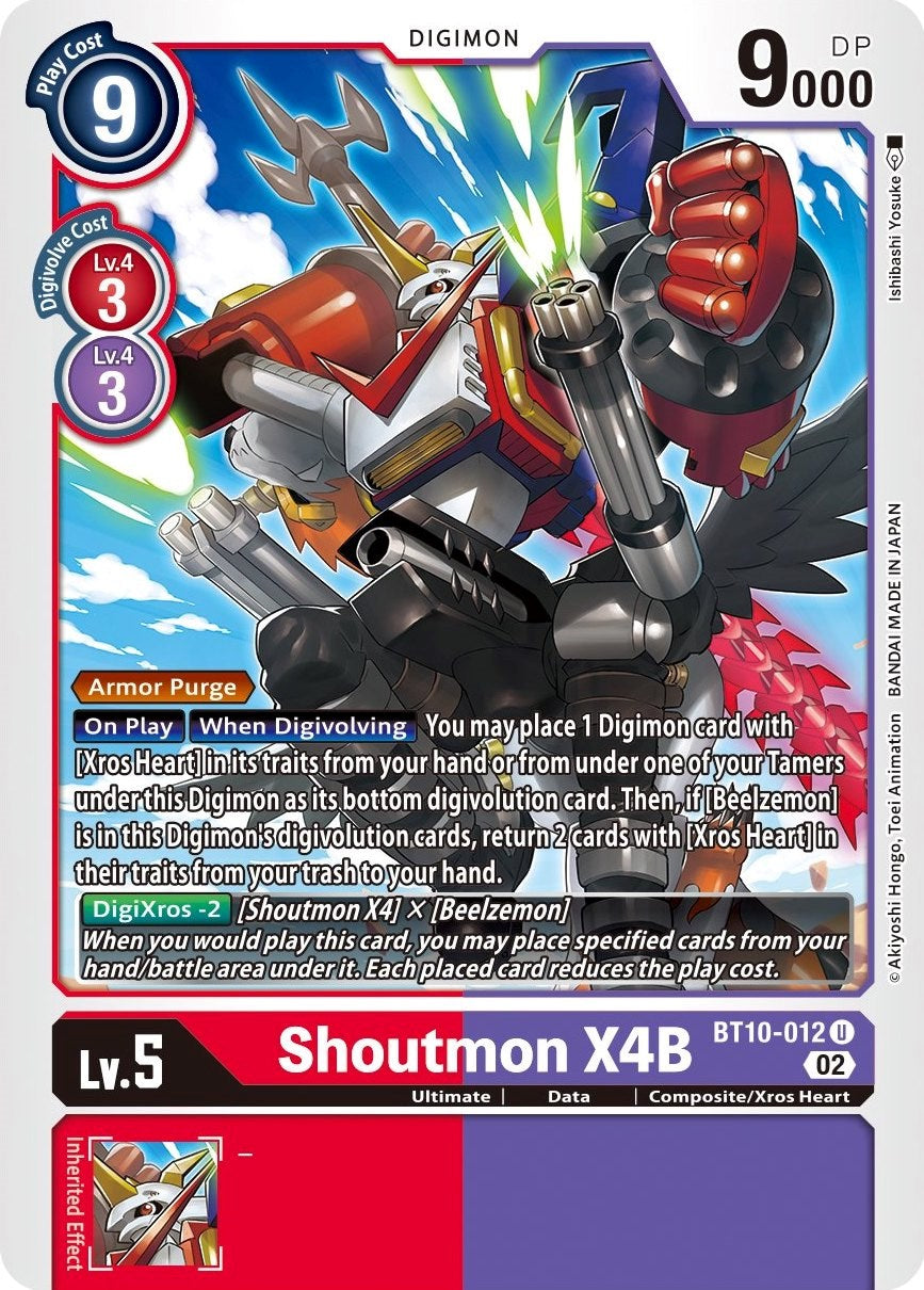 Shoutmon X4B [BT10-012] [Xros Encounter] | Event Horizon Hobbies CA