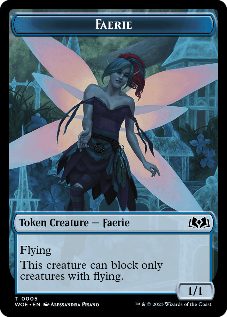 Faerie // Food (0013) Double-Sided Token [Wilds of Eldraine Tokens] | Event Horizon Hobbies CA