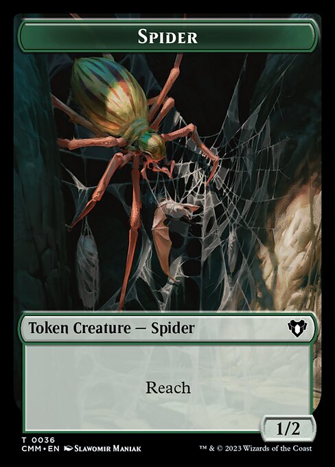 Treasure // Spider Double-Sided Token [Commander Masters Tokens] | Event Horizon Hobbies CA