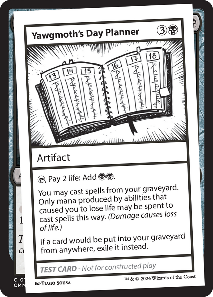 Yawgmoth's Day Planner [Mystery Booster 2 Playtest Cards] | Event Horizon Hobbies CA