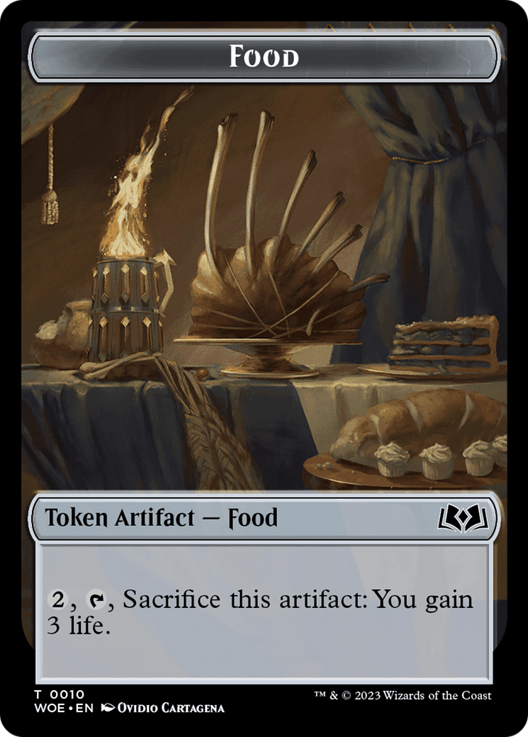 Knight // Food (0010) Double-Sided Token [Wilds of Eldraine Tokens] | Event Horizon Hobbies CA