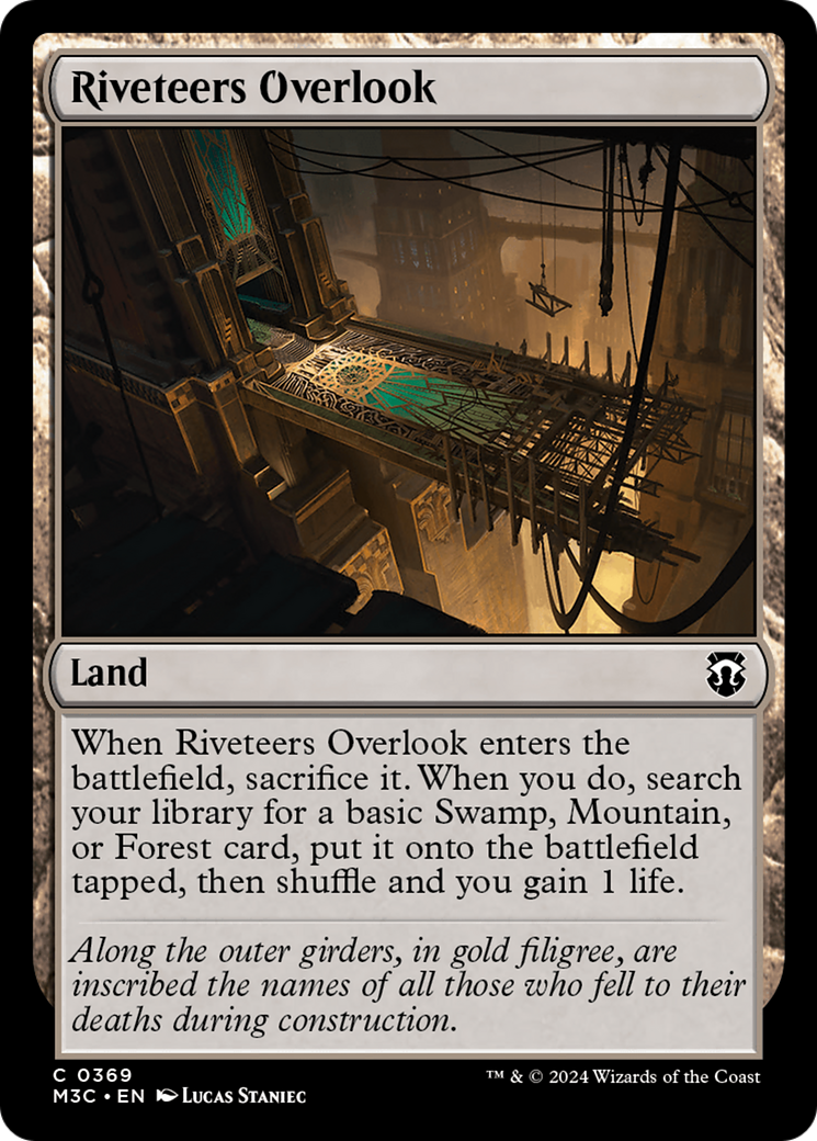 Riveteers Overlook (Ripple Foil) [Modern Horizons 3 Commander] | Event Horizon Hobbies CA