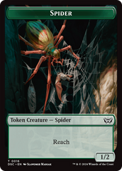 Treefolk // Spider Double-Sided Token [Duskmourn: House of Horror Commander Tokens] | Event Horizon Hobbies CA