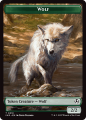 Wolf (0018) // Emblem - Arlinn, Embraces by the Moon Double-Sided Token [Innistrad Remastered Tokens] | Event Horizon Hobbies CA