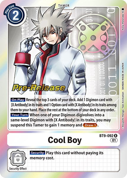 Cool Boy [BT9-092] [X Record Pre-Release Promos] | Event Horizon Hobbies CA