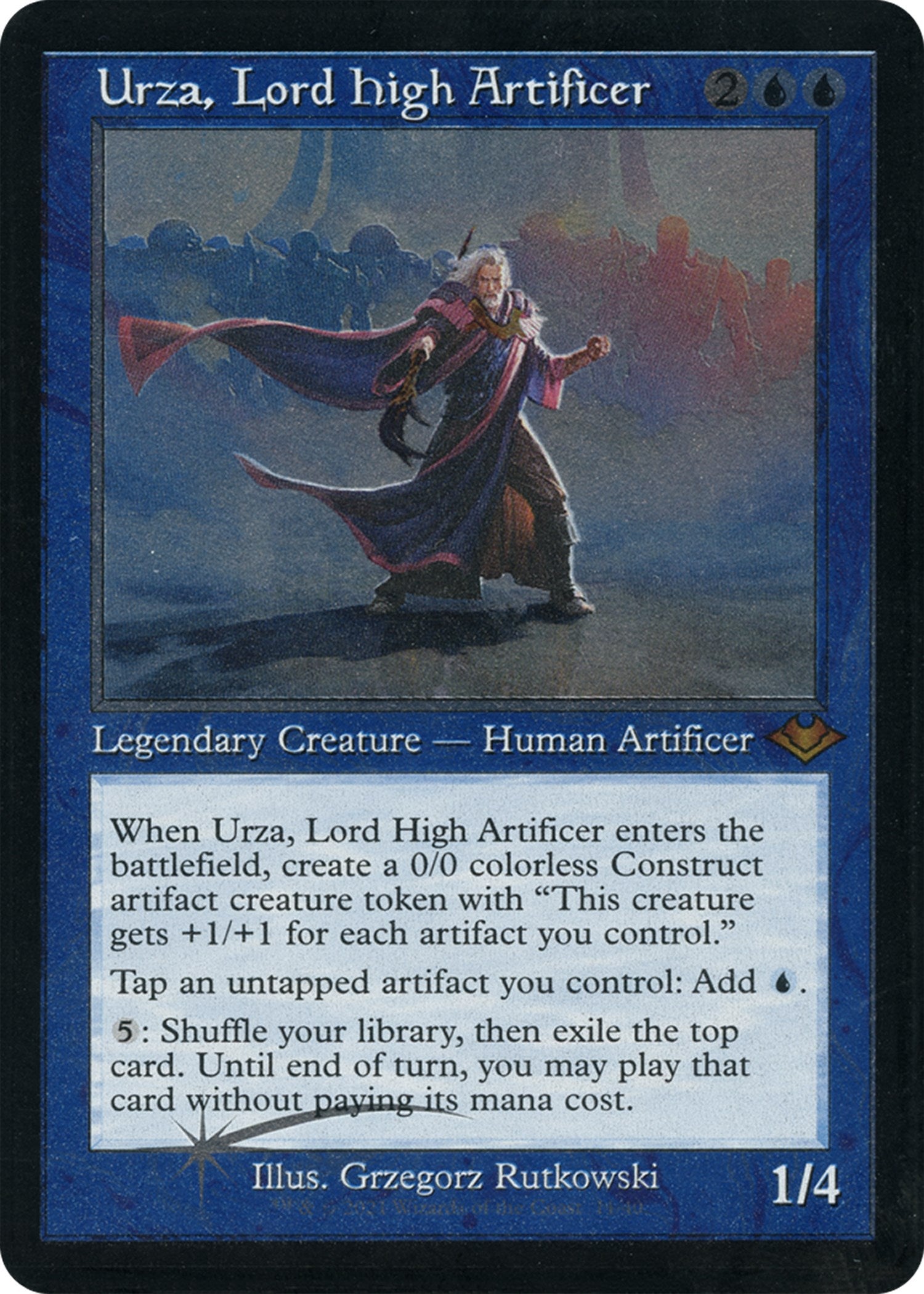 Urza, Lord High Artificer (Retro Foil Etched) [Modern Horizons] | Event Horizon Hobbies CA