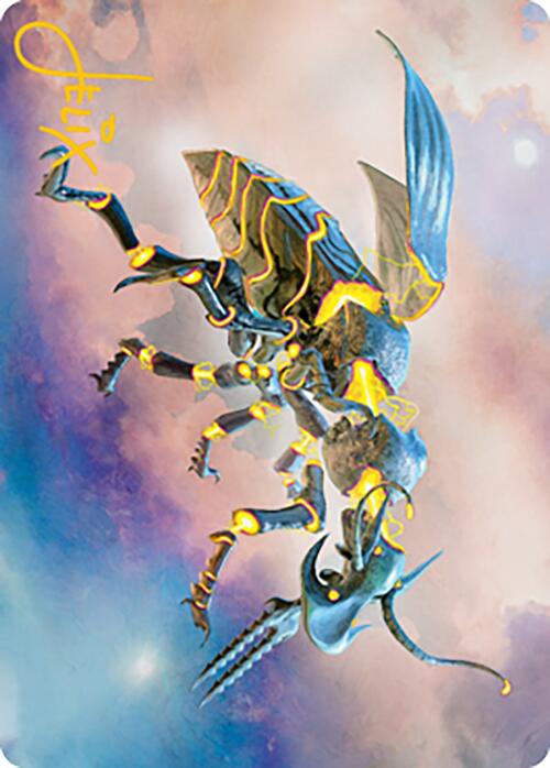 Zabaz, the Glimmerwasp Art Card (Gold-Stamped Signature) [Modern Horizons 2 Art Series] | Event Horizon Hobbies CA