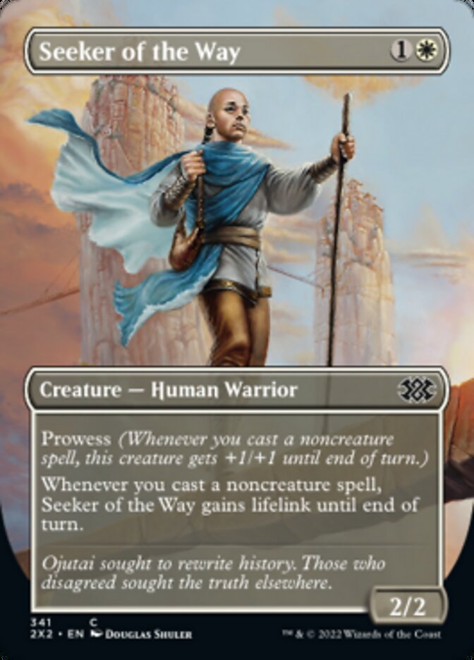 Seeker of the Way (Borderless Alternate Art) [Double Masters 2022] | Event Horizon Hobbies CA