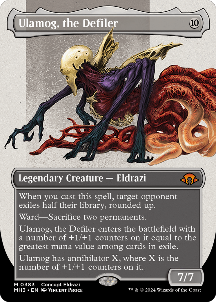 Ulamog, the Defiler (Borderless) (Serialized) [Modern Horizons 3] | Event Horizon Hobbies CA