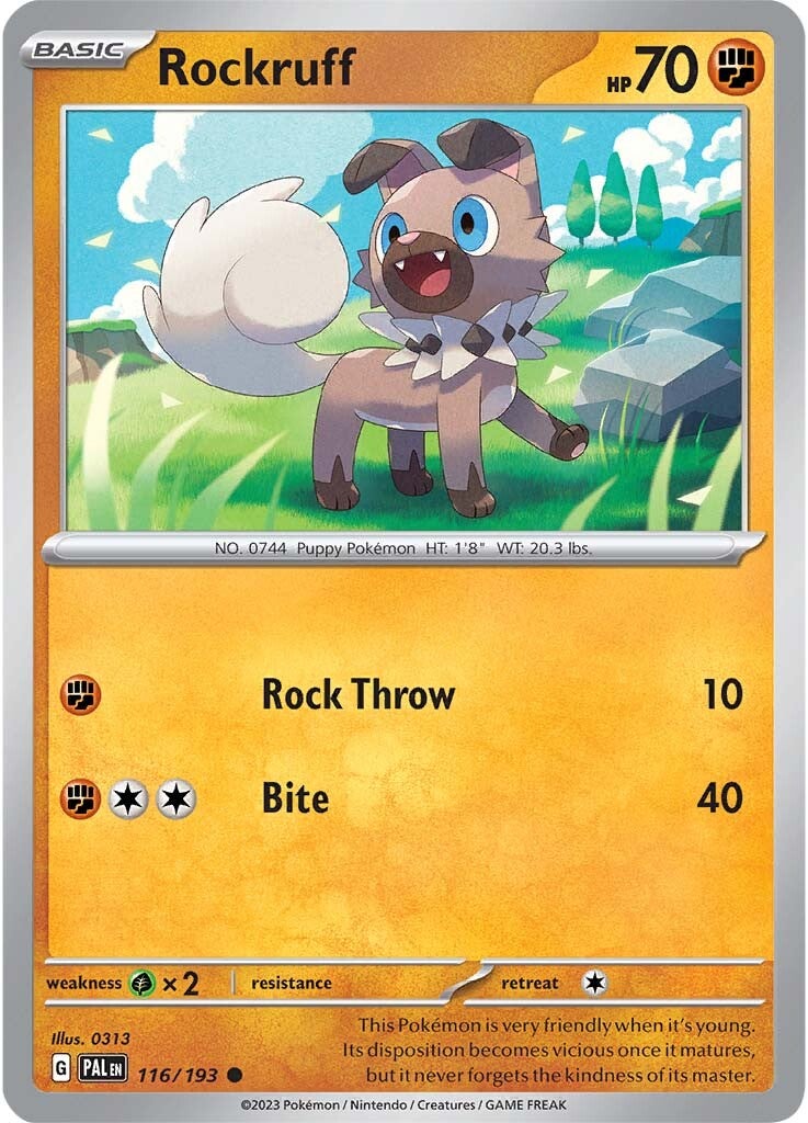 Rockruff (116/193) [Scarlet & Violet: Paldea Evolved] | Event Horizon Hobbies CA