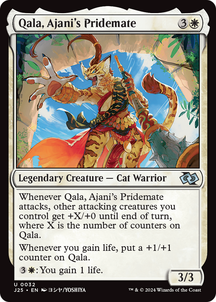 Qala, Ajani's Pridemate (Anime) [Foundations Jumpstart] | Event Horizon Hobbies CA