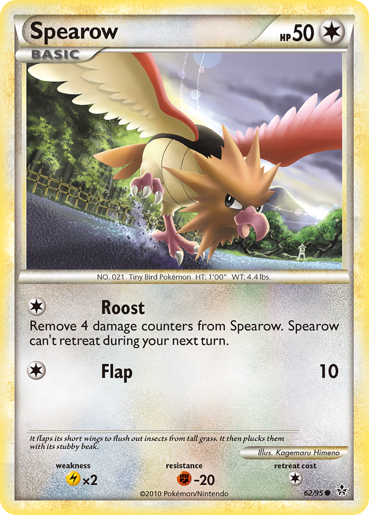 Spearow (62/95) [HeartGold & SoulSilver: Unleashed] | Event Horizon Hobbies CA