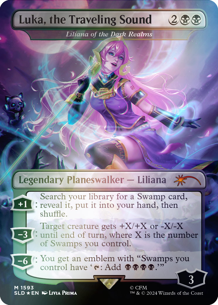 Luka, the Traveling Sound - Liliana of the Dark Realms (Rainbow Foil) [Secret Lair Drop Series] | Event Horizon Hobbies CA