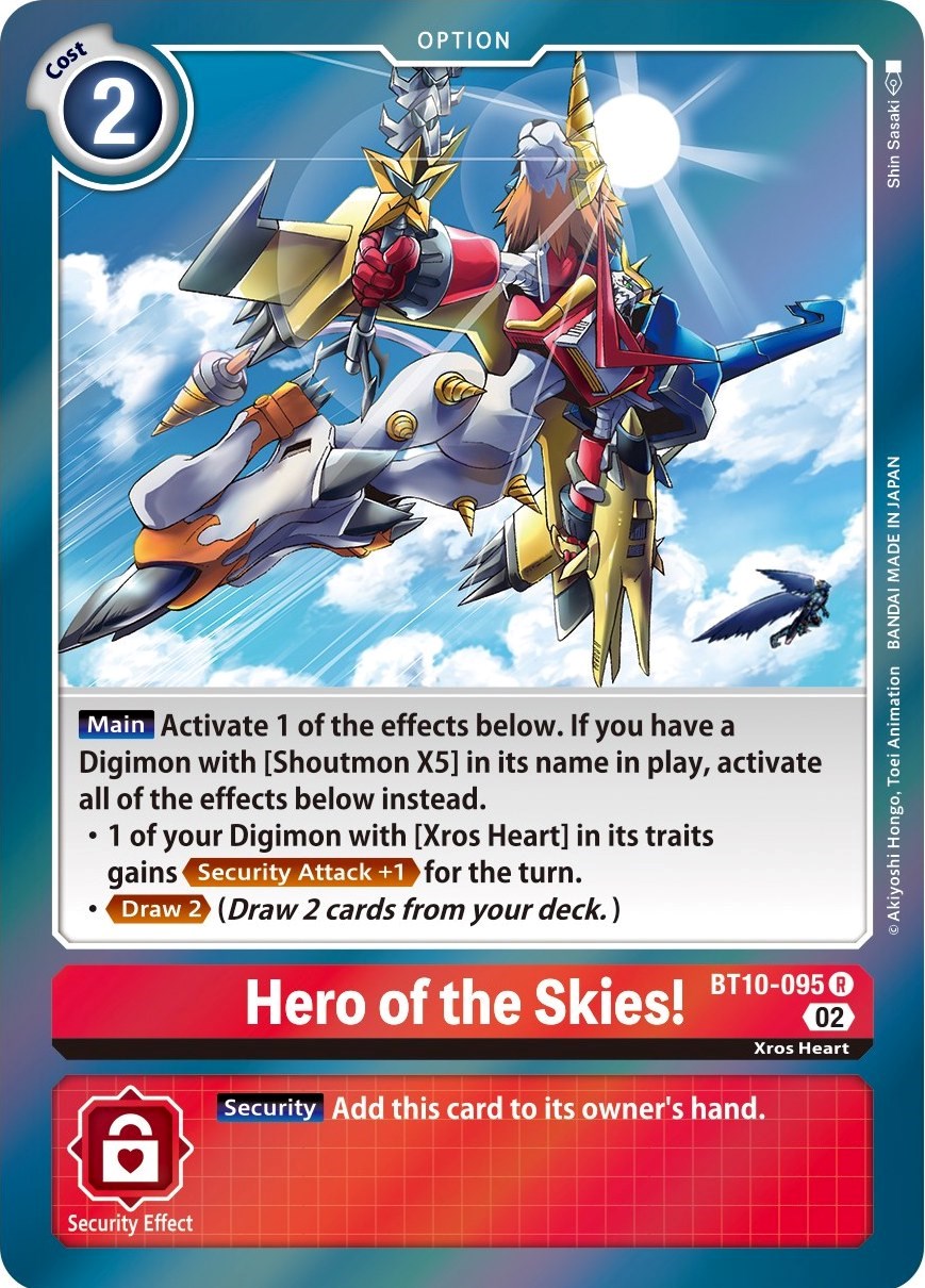 Hero of the Skies! [BT10-095] [Xros Encounter] | Event Horizon Hobbies CA