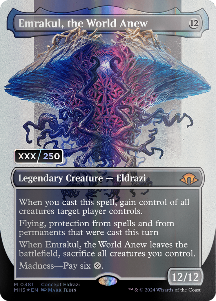 Emrakul, the World Anew (Borderless) (Serial Numbered) [Modern Horizons 3] | Event Horizon Hobbies CA