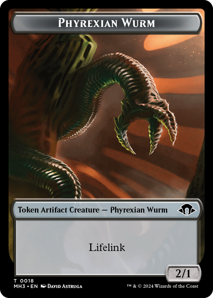 Phyrexian Wurm Token (0018) [Modern Horizons 3 Tokens] | Event Horizon Hobbies CA