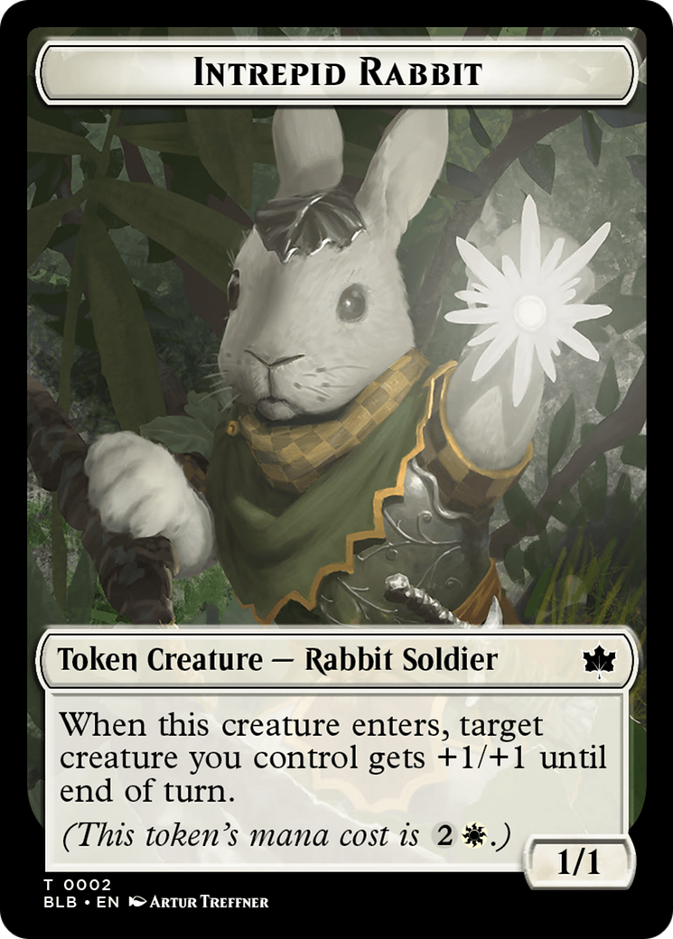 Intrepid Rabbit Token [Bloomburrow Tokens] | Event Horizon Hobbies CA