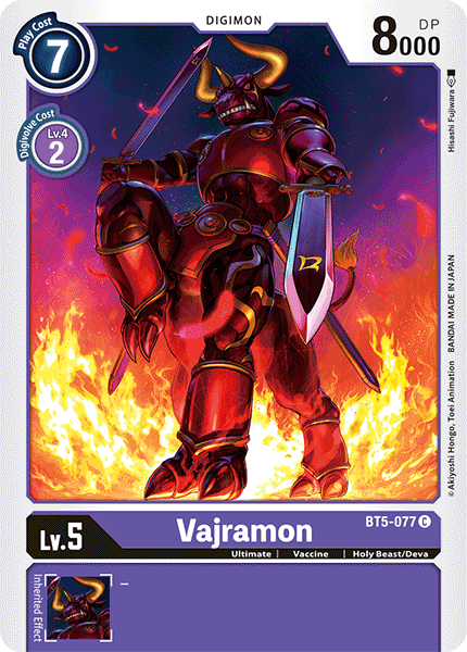 Vajramon [BT5-077] [Battle of Omni] | Event Horizon Hobbies CA