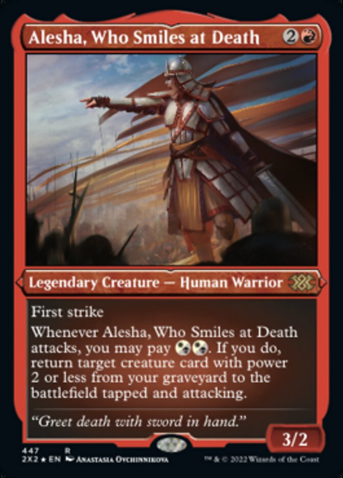 Alesha, Who Smiles at Death (Foil Etched) [Double Masters 2022] | Event Horizon Hobbies CA