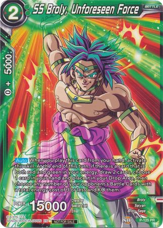 SS Broly, Unforeseen Force (Top 16 Winner) (P-125) [Tournament Promotion Cards] | Event Horizon Hobbies CA