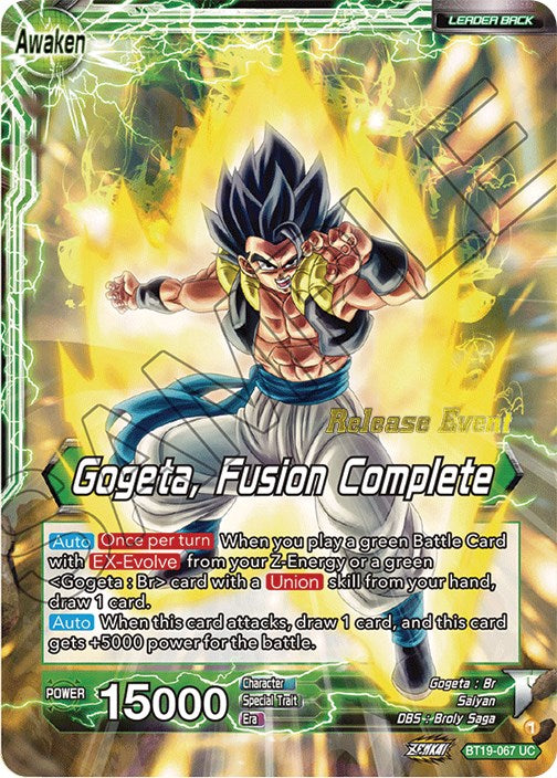 Veku // Gogeta, Fusion Complete (Fighter's Ambition Holiday Pack) (BT19-067) [Tournament Promotion Cards] | Event Horizon Hobbies CA