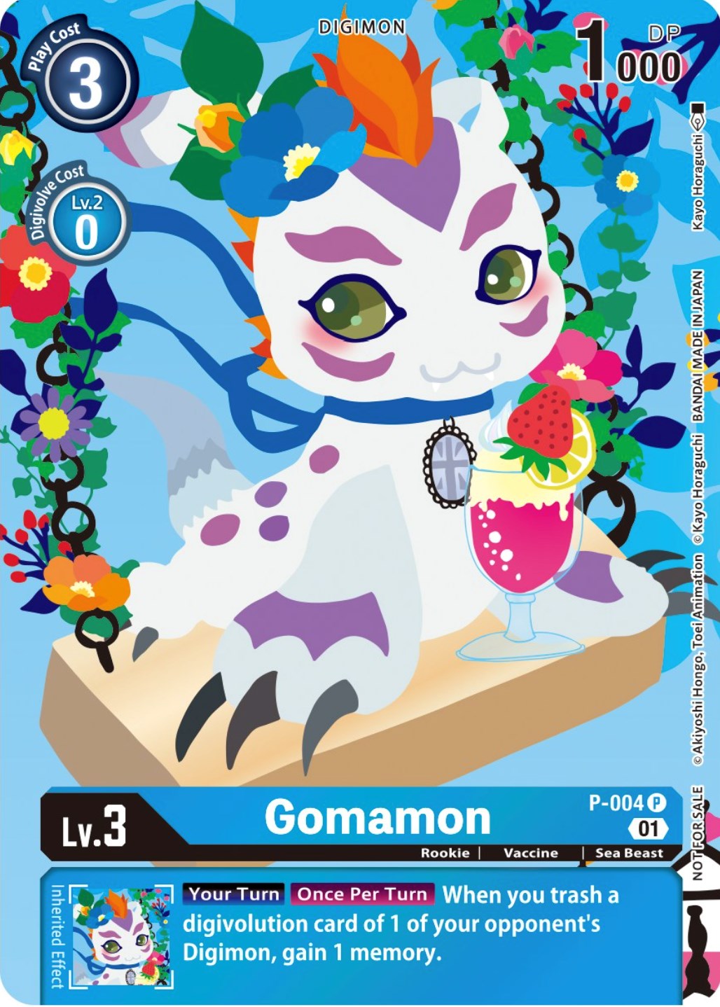 Gomamon [P-004] (Tamer's Card Set 2 Floral Fun) [Promotional Cards] | Event Horizon Hobbies CA