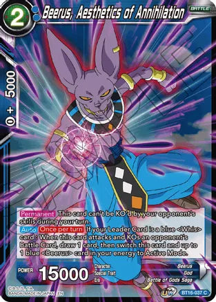 Beerus, Aesthetic of Annihilation (BT16-037) [Realm of the Gods] | Event Horizon Hobbies CA