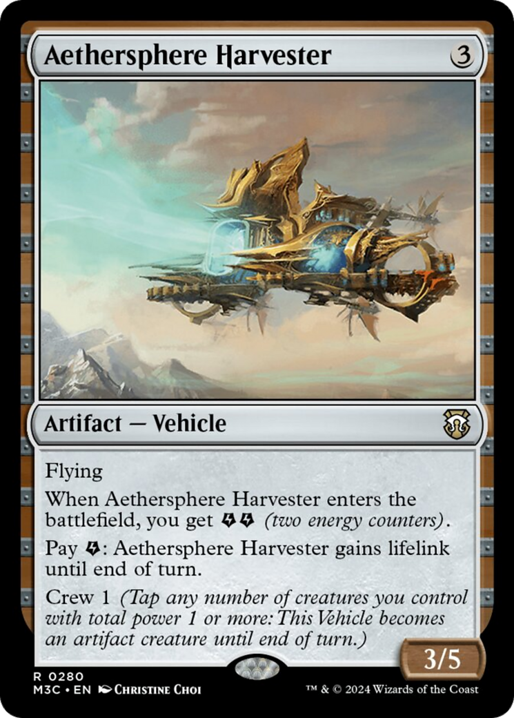 Aethersphere Harvester (Ripple Foil) [Modern Horizons 3 Commander] | Event Horizon Hobbies CA